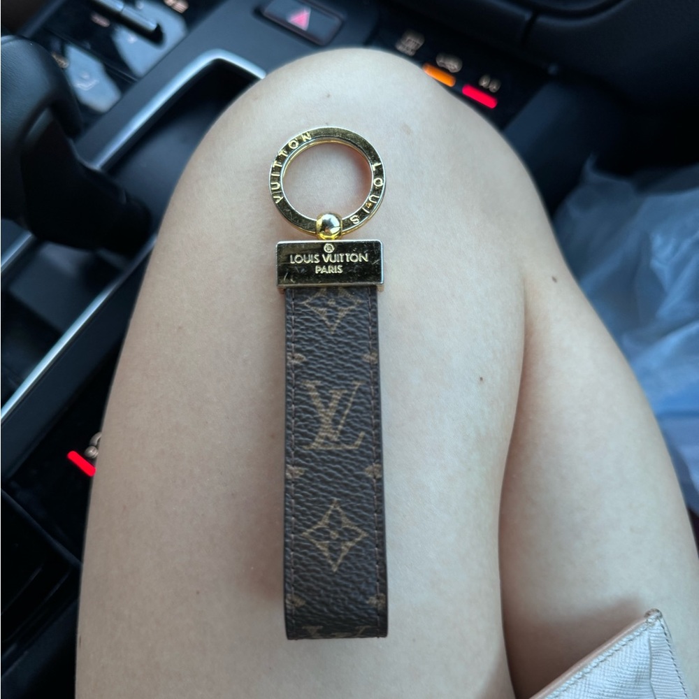 Authentic LV leather key ring